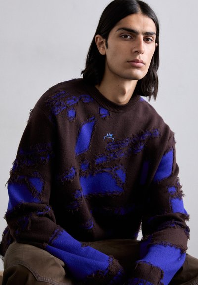 A-COLD-WALL* FRONTAGE CREWNECK UNISEX - Πουλόβερ - blue volt