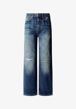 Pepe Jeans, PEPE JEANS STRAIGHT LEG JEANS STRAIGHT JEANS UHW LEXA REPAIR - Straight leg jeans - oz blue rigid denim