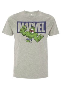 Marvel MARVEL AVENGERS CLASSIC - BRICK HULK - Triko s potiskem - melange grey