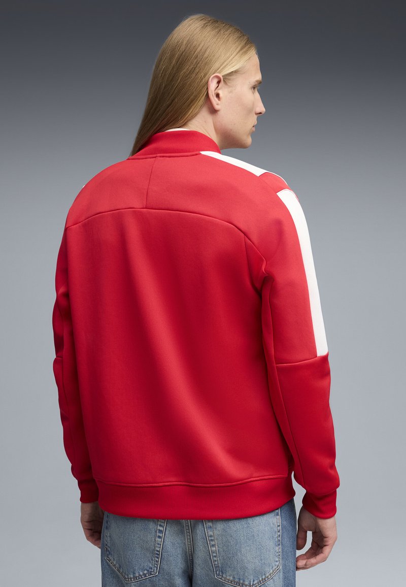 Puma SCUDERIA FERRARI - Mikina na zip - rosso corsa
