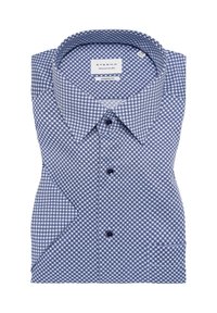 Eterna BEDRUCKTES -KURZARM MODERN FIT - Overhemd - blau