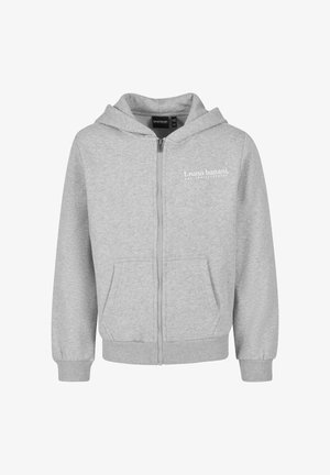 LOGO PRINT - Užtrauktuku užsegamas treningas - gray