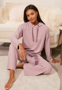Lipsy SUPER SOFT LOUNGE HOODIE - Pyžamový vrchný diel - purple