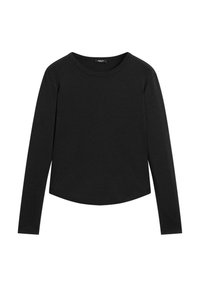 LONG SLEEVE WITH ROUNDED HEM - Longsleeve - black