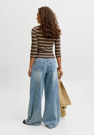 JJXX, JXFIFI STR 3/4 STRIPED BOATNECK TOP JRS - Pullover - feather gray