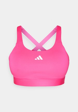 adidas Performance BRA - Αθλητικό σουτιέν υψηλής υποστήριξης - shock pink