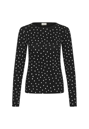 Kaffe, KABELLA LONG SLEEVE - Longsleeve - black deep chalk dot
