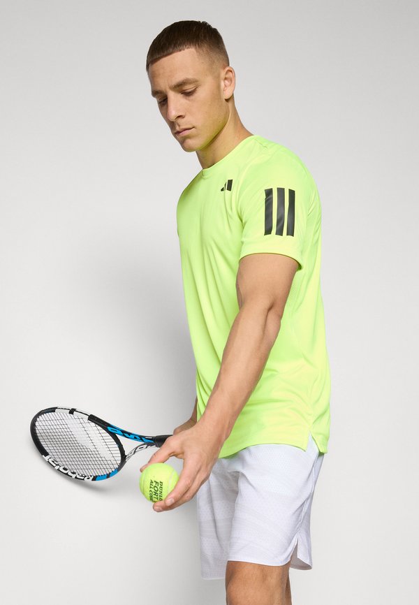 CLUB 3 STRIPES  - Sports T-shirt - lucid lemon3