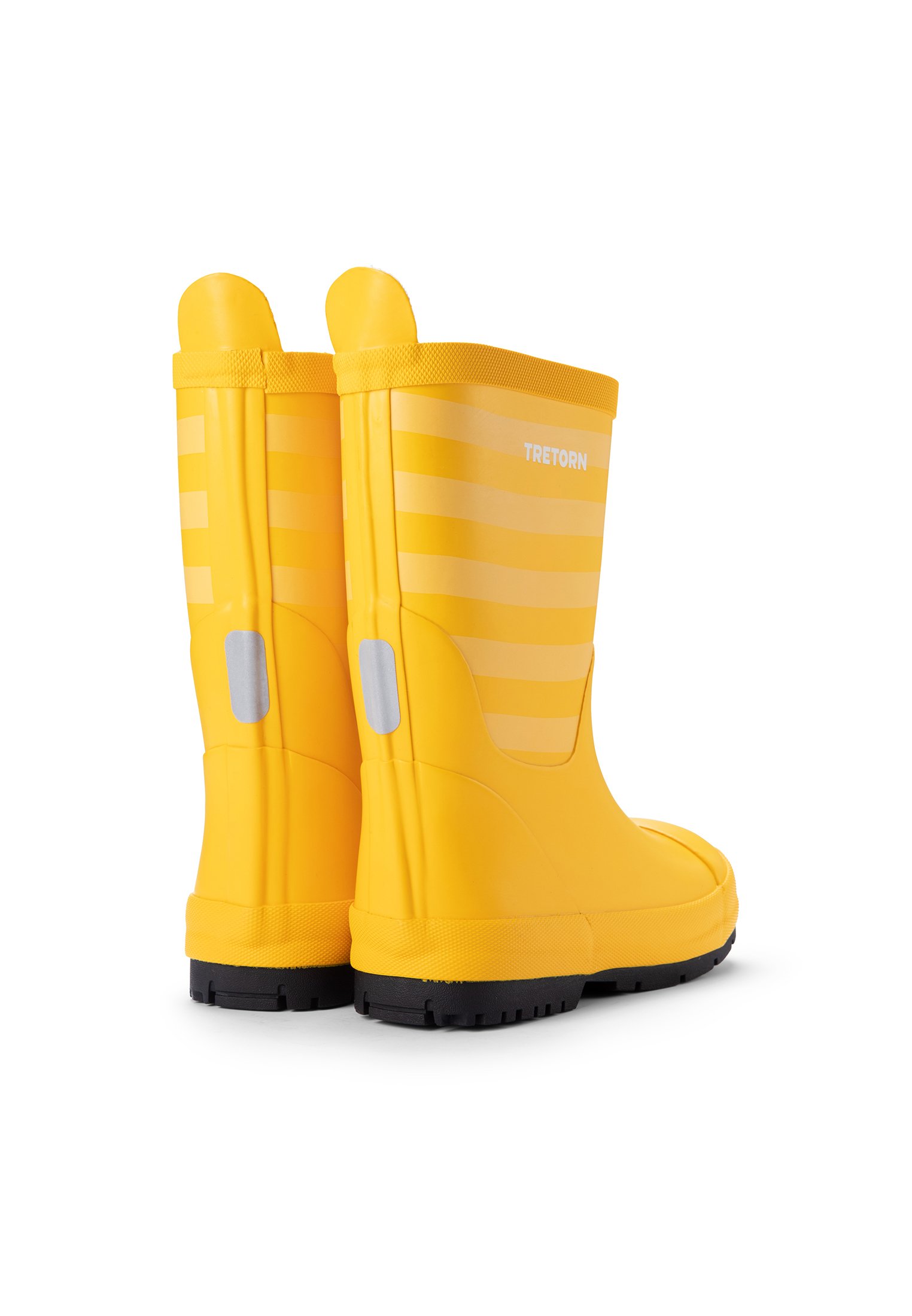 Tretorn GRÄNNA Gummistövlar yellow Zalando.se Tretorn Gränna Yellow Gula randiga gummistövlar Barnskor