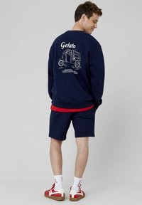 BZB BERMUDA MAILLE - Short - bleu foncé