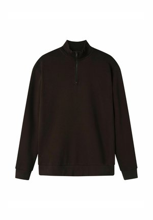 HALF-ZIP - Sweatshirt - chocolate brown