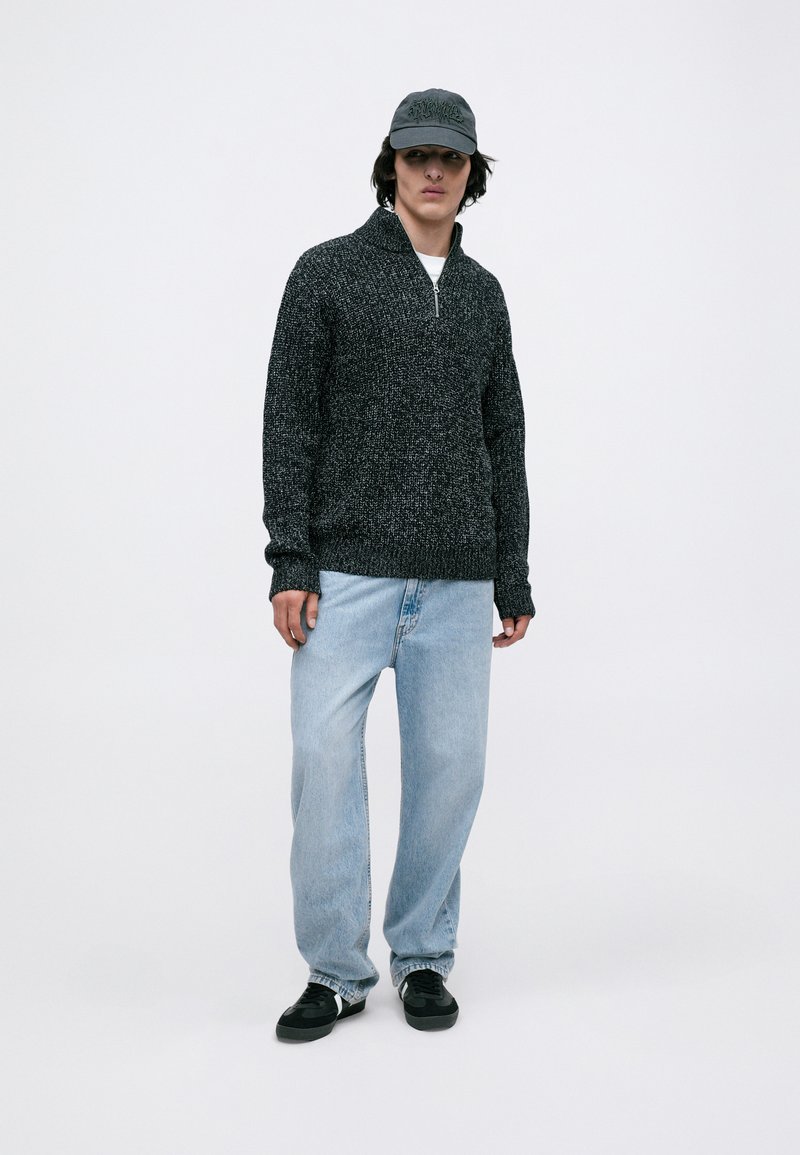 JACK & JONES - JJEPERFECT KNIT HALF ZIP SN - 12257773 - Crockery