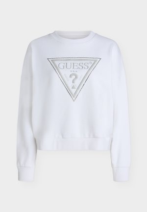Guess, TRIANGLE GLITTER, biały