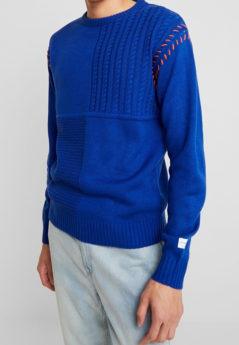 Jack & Jones Stickad tröja - blue