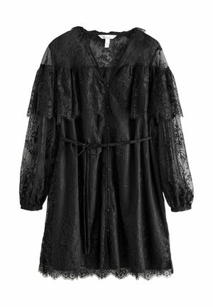 REGULAR FIT MINI - Freizeitkleid - black