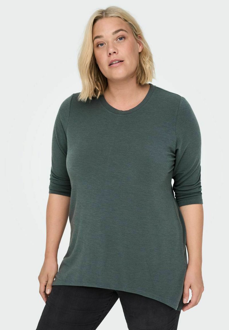 ONLY Carmakoma CURVY DRAPY - Hosszú ujjú felső - balsam green