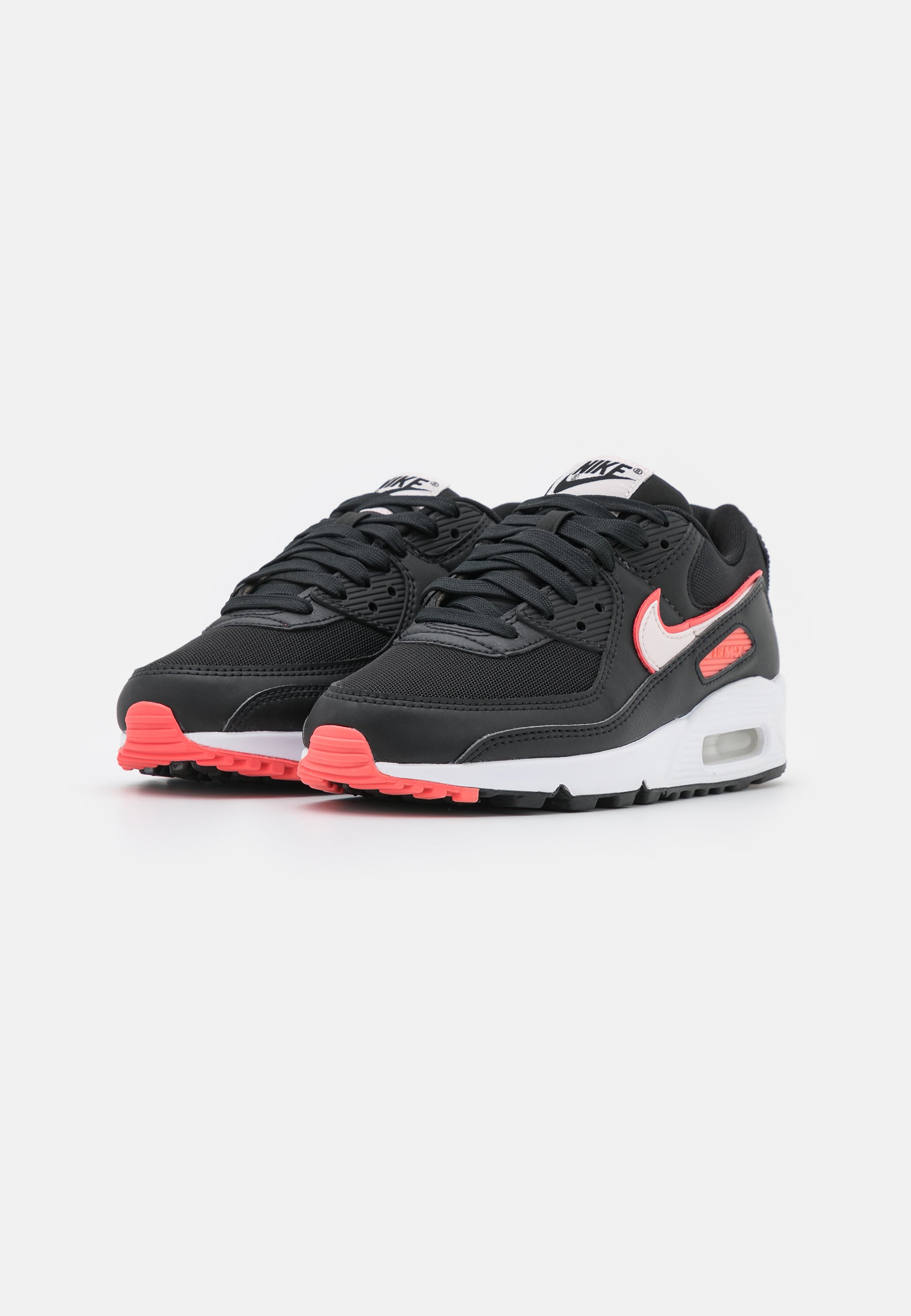 Nike Sportswear AIR MAX 90 - Baskets basses - black/light soft pink/magic  ember/white/noir - ZALANDO.FR