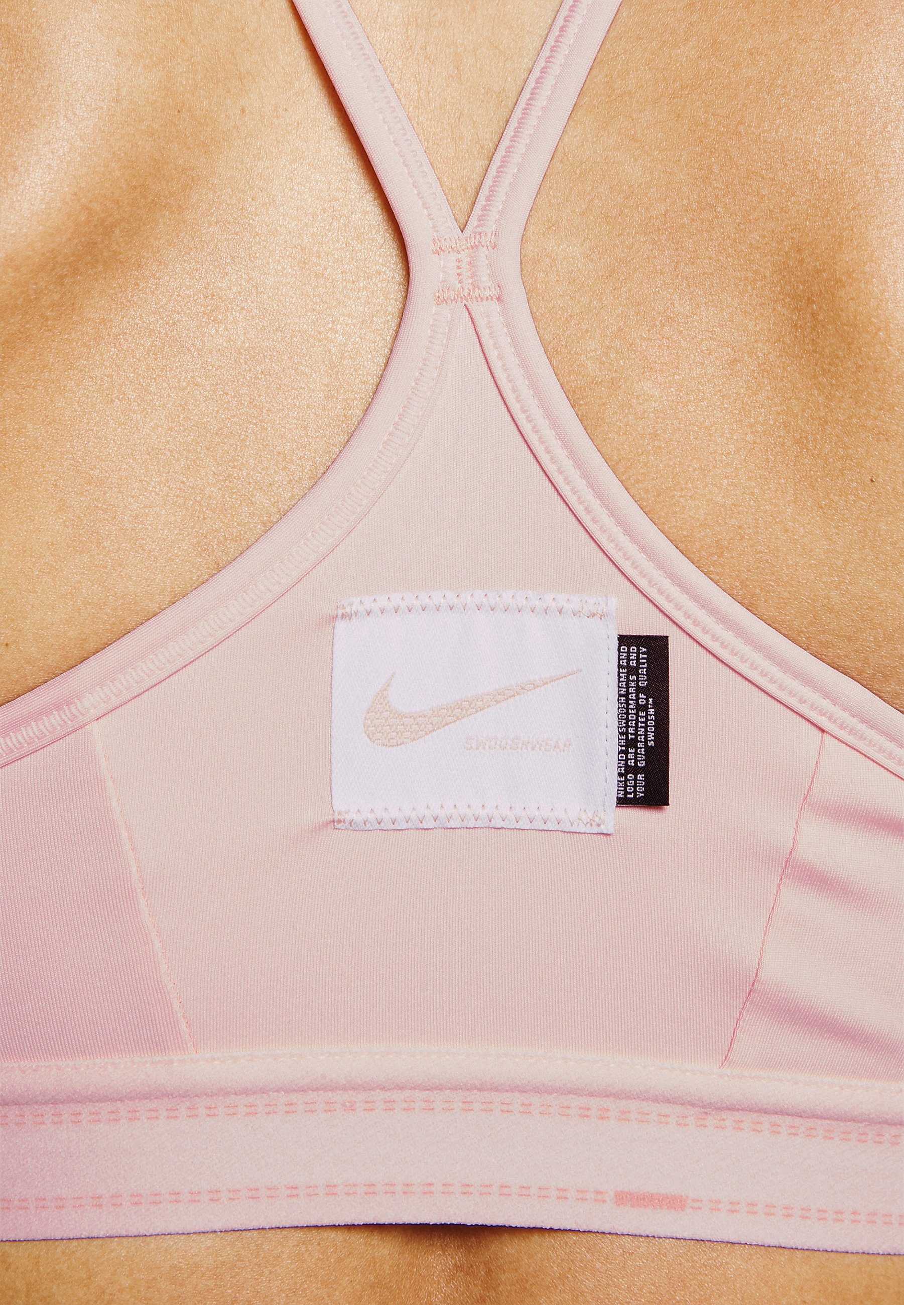 Nike Performance INDY BRA - Sport-bh met light support - atmosphere/arctic  orange/roze - Zalando.nl