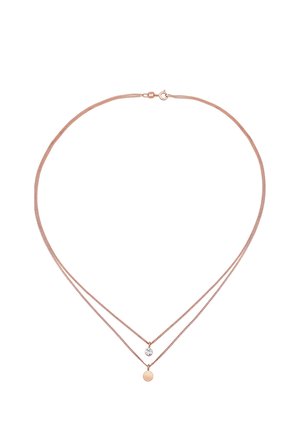 Elli LAYERING PLATE NECKLACE - Ketting - rose gold-coloured