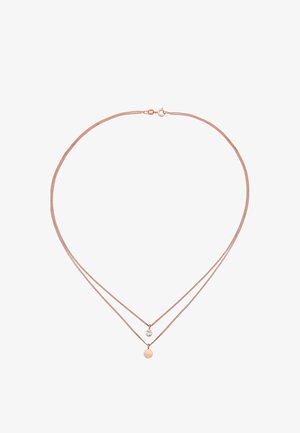 Elli SPARKLING STACK - MIT KRISTALLEN VON SWAROVSKI® - Halskæder - rose gold-coloured