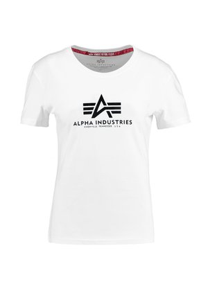 Alpha Industries NEW  - Print T-shirt - white/metalgold