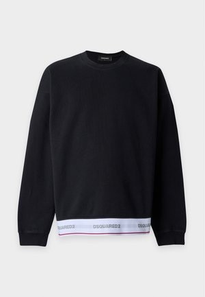 Dsquared2, ELASTIC RELAX FIT CREWNECK - Mikina - black