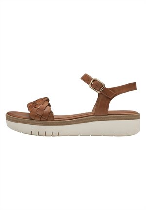 Platform sandals - nut