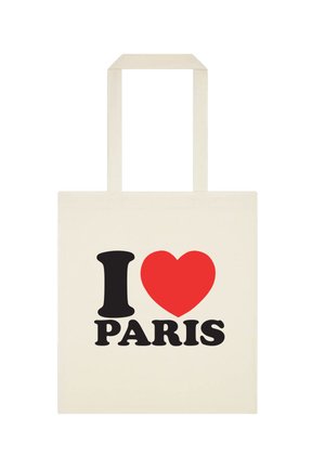 I HEART PARIS - Shopping bag - natural