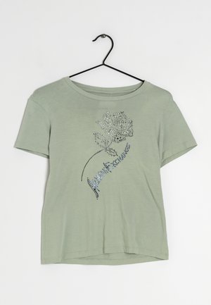 Armani Exchange Camiseta estampada - green