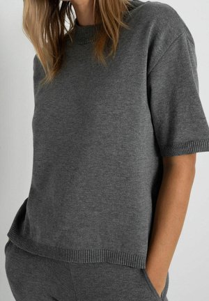 T-shirt - bas - mottled grey