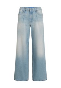 WIDE LEG PLEATED - Široké džíny - sun faded blue