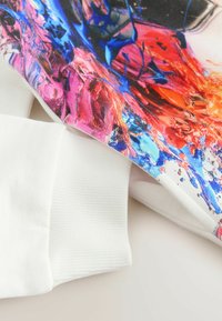 Next REGULAR FIT - GRAPHIC  - Felpa con cappuccio - white
