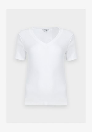 Topshop, V NECK TEE - T-shirts - bright white