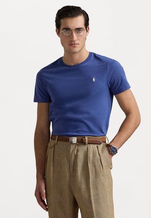 Polo Ralph Lauren CUSTOM SLIM FIT JERSEY CREWNECK T-SHIRT - T-shirts - earth blue