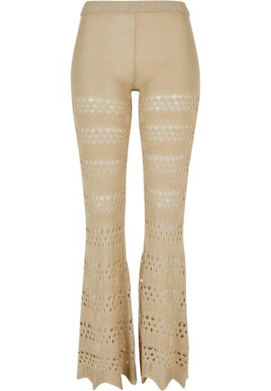 FLARED CROCHET - Stoffhose - softseagrass