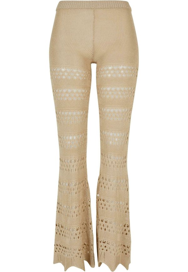 FLARED CROCHET - Stoffhose - softseagrass