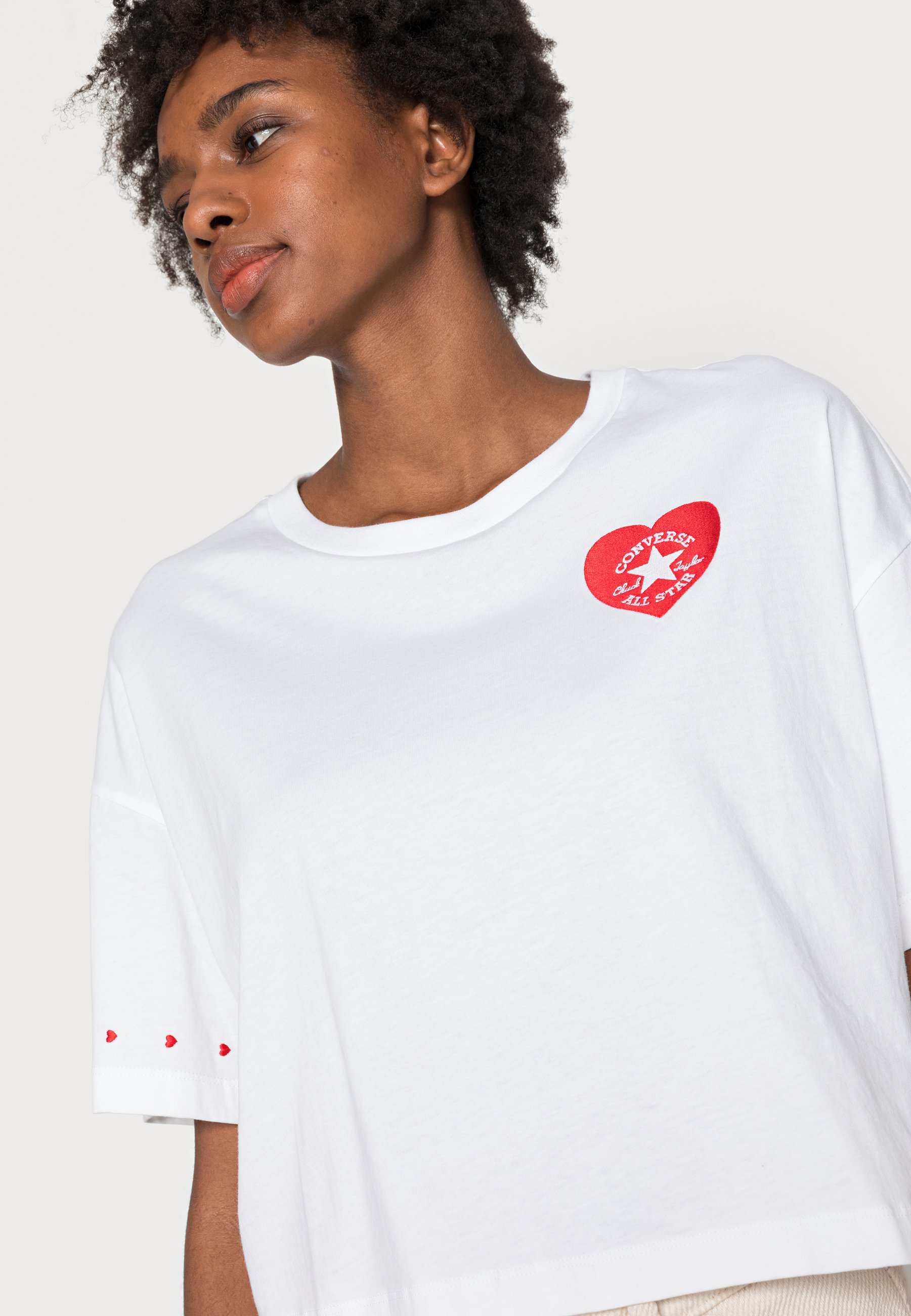 Converse CHUCK HEART BOXY TEE - Print T 