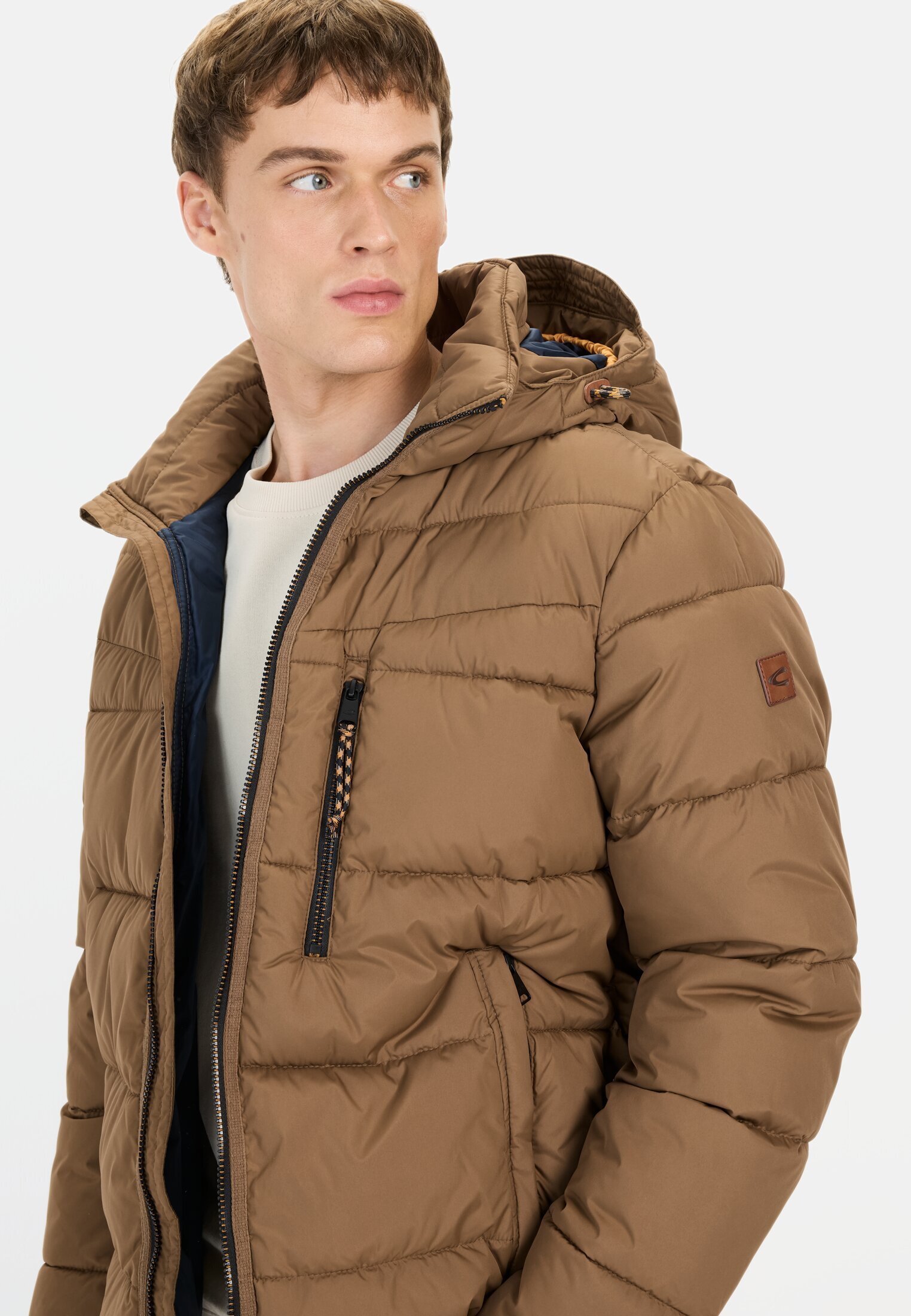camel active STEPP MIT ABNEHMBARER KAPUZE - Winter jacket - sepia