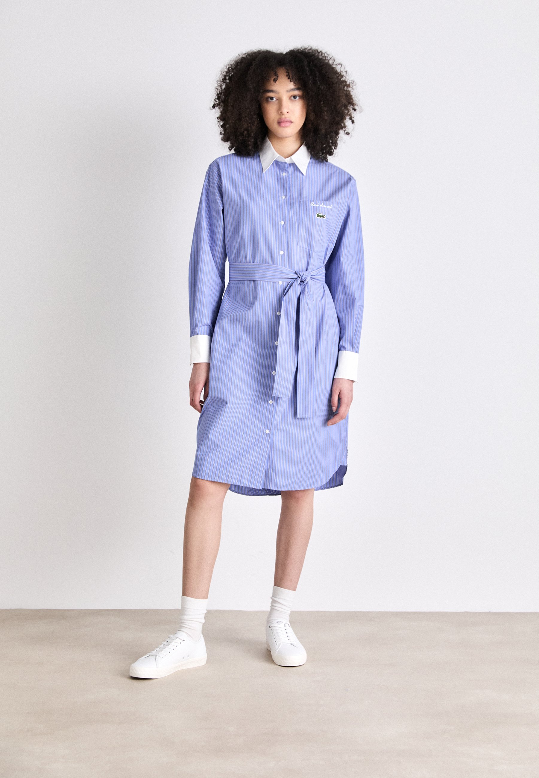 Lacoste Shirt dress - persian/uranus white/blue - Zalando.ie
