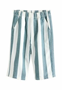 Next - PULL ON WIDE  - Püksid - blue/white stripe Väikepilt 1