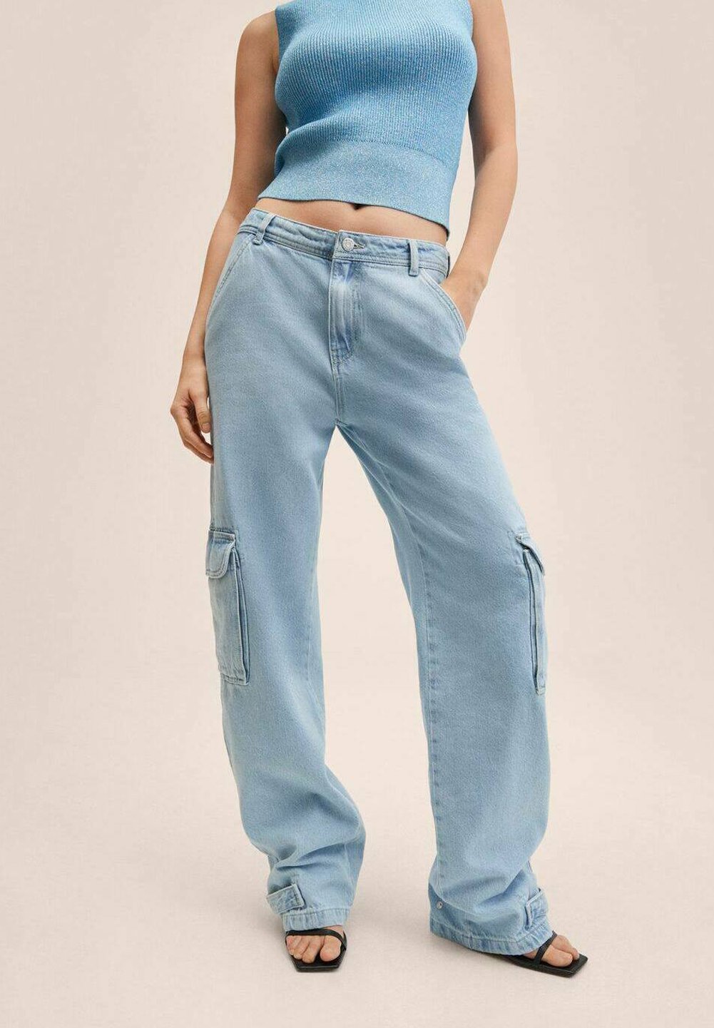 Mango GRETA - Relaxed fit jeans - bleu 