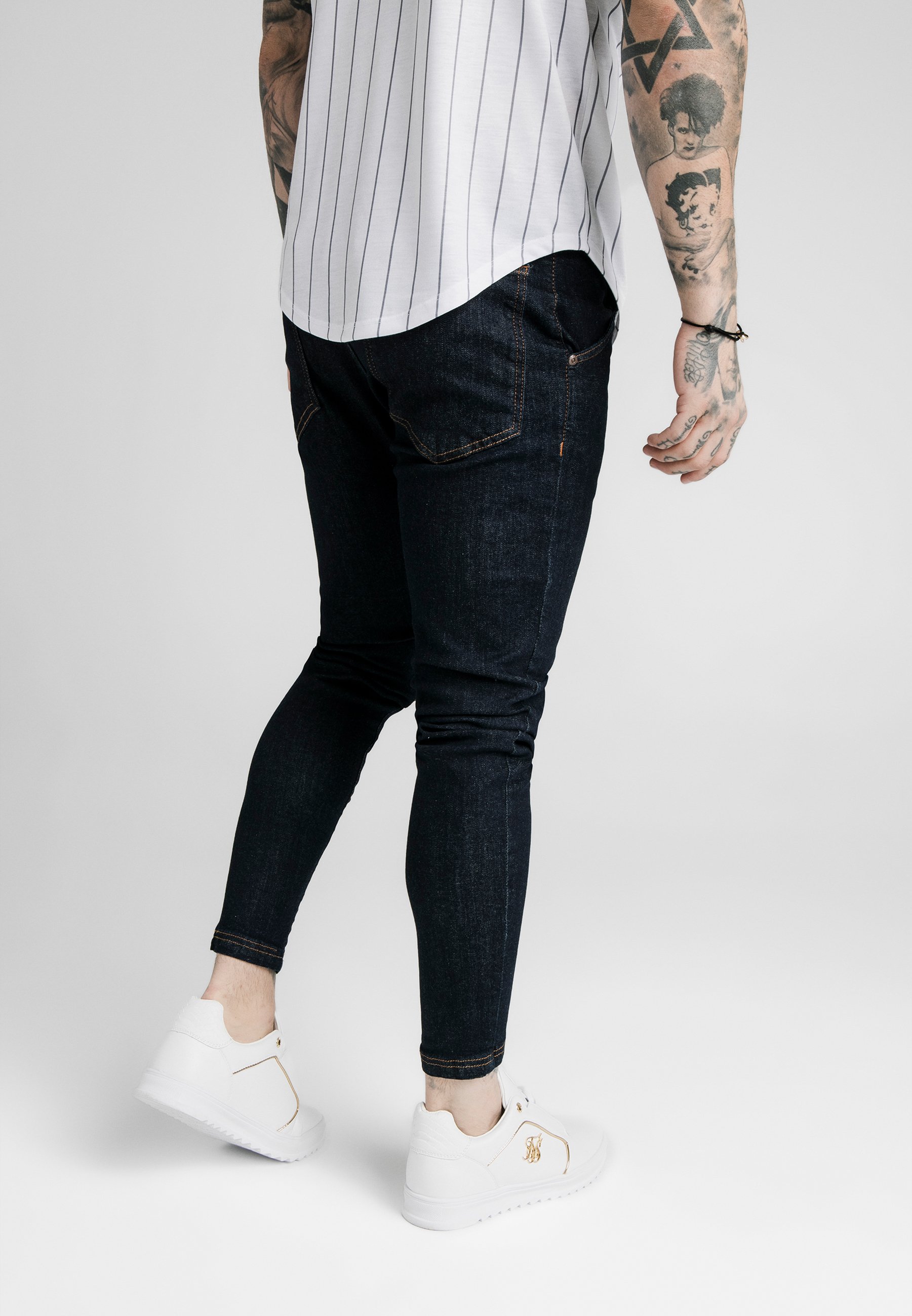 SIKSILK Vaqueros pitillo - raw indigo/azul marino - Zalando.es
