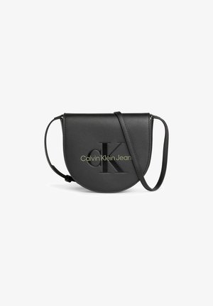 Calvin Klein Jeans SCULPTED - Bandolera - black sharp green
