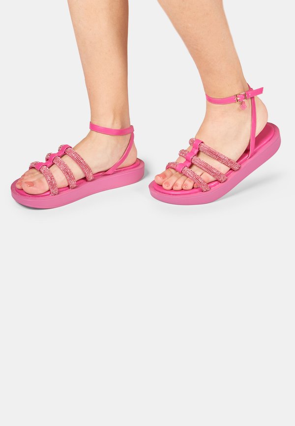 Plateausandalette - fucsia