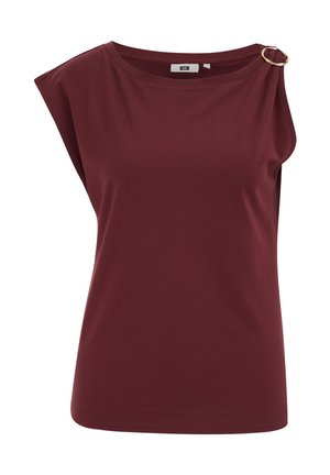 WE Fashion, Top - burgundy red