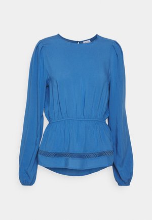 VILA, VITRINE O NECK PEPLUM TOP - Μπλούζα - federal blue