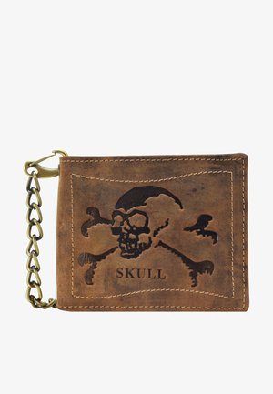 Greenburry VINTAGE SKULL - Geldbörse - brown