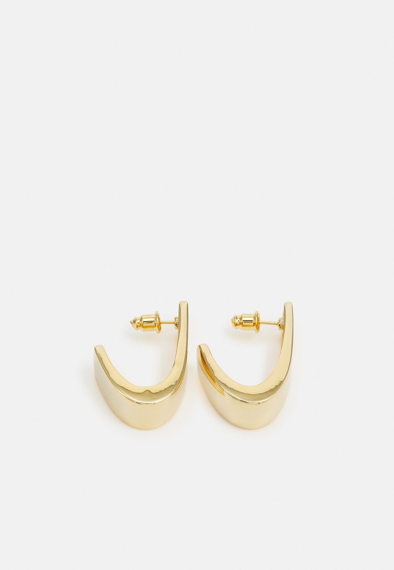 Orelia FLAT STATEMENT EARRING Øreringe goldcoloured/guldfarvet