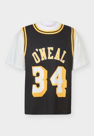 Mitchell & Ness, BEST IN CLASS TEE LOS ANGELES LAKERS SHAQUILLE O'NEAL - Ρούχα για κλαμπ - black