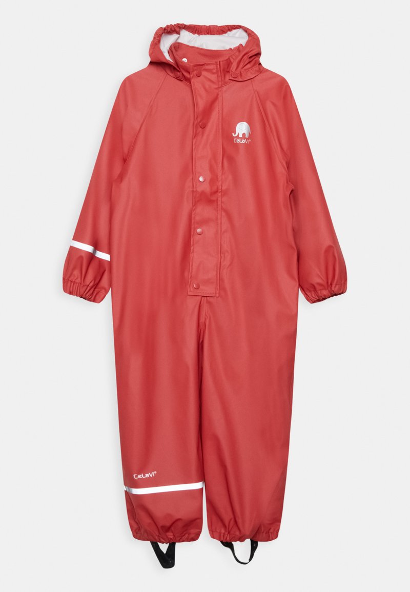 CeLaVi RAINWEAR SUIT SOLID UNISEX Rainsuit baked apple/red